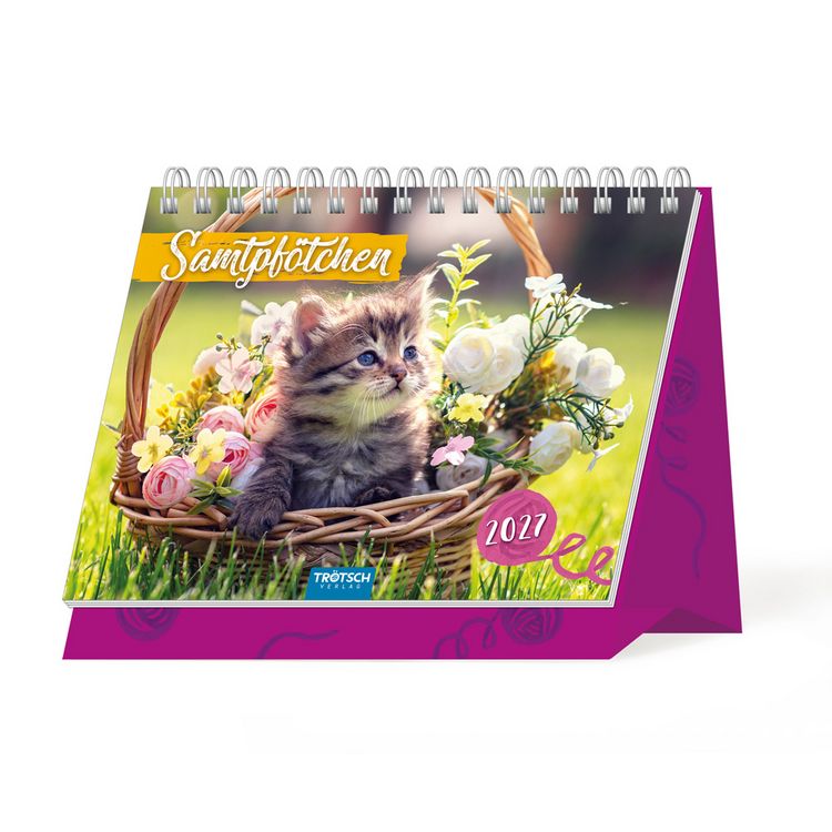 Produktbild: TR&Ouml;TSCH - Aufstellkalender Samtpf&ouml;tchen 2027