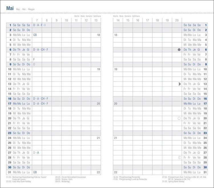 Produktbild: Leporello, schwarz Kalender 2027