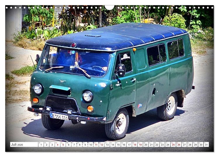 Produktbild: 60 Jahre Buchanka - Der Kult-Transporter der UdSSR UAZ-452 (Wandkalender 2026 DIN A3 quer), CALVENDO Monatskalender