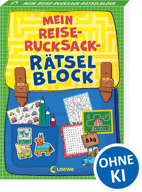 Produktbild: Mein Reise-Rucksack-R&auml;tselblock [gr&uuml;n]
