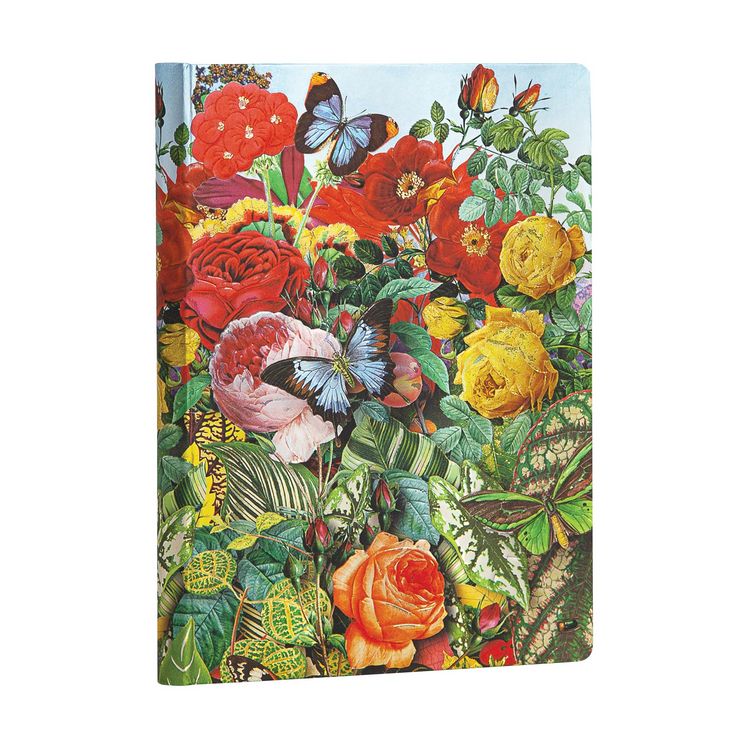Produktbild: Hardcover Notizbuch Schmetterlingsgarten, Midi, Liniert