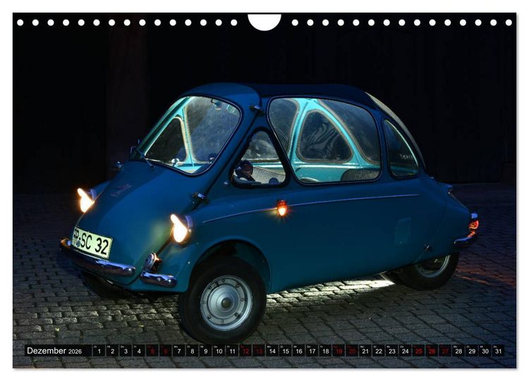 Produktbild: Historische Kleinwagen aus Deutschland (Wandkalender 2026 DIN A4 quer), CALVENDO Monatskalender