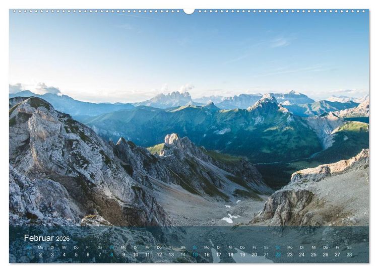 Produktbild: die dolomiten (Wandkalender 2026 DIN A2 quer), CALVENDO Monatskalender