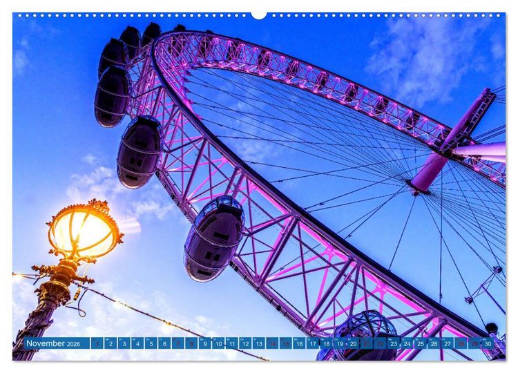 Produktbild: London Architektur (hochwertiger Premium Wandkalender 2026 DIN A2 quer), Kunstdruck in Hochglanz