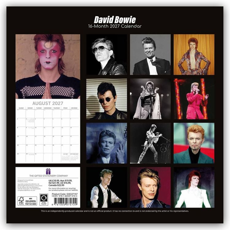 Produktbild: David Bowie 2027 &ndash; 16-Monatskalender