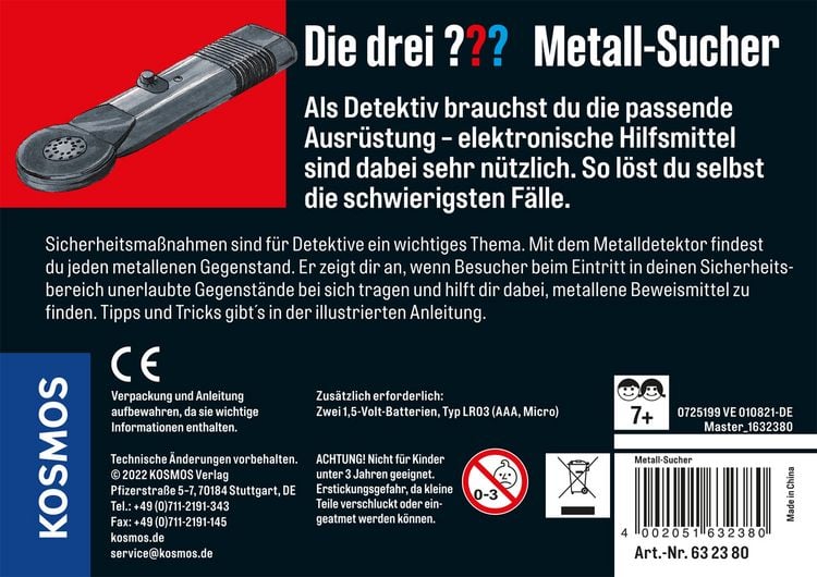 Produktbild: Die drei ??? Metall-Sucher (gr. Dose)