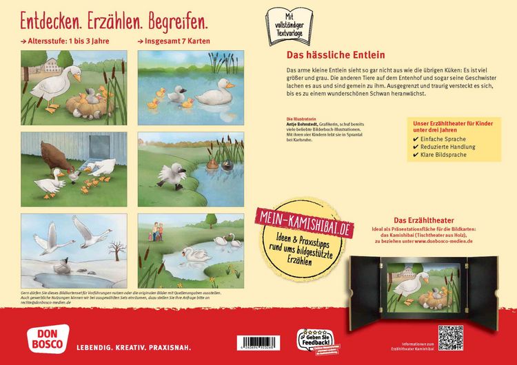 Produktbild: Das h&auml;ssliche Entlein. Kamishibai Bildkartenset