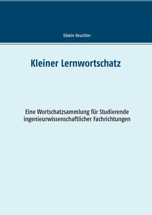 Produktbild: Kleiner Lernwortschatz Technisches Englisch