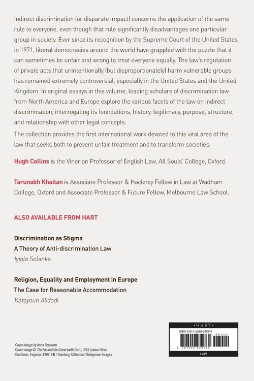 Produktbild: Foundations of Indirect Discrimination Law