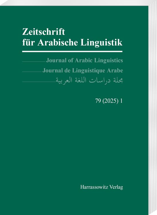 Produktbild: Zeitschrift f&uuml;r Arabische Linguistik 79,1 (2025)