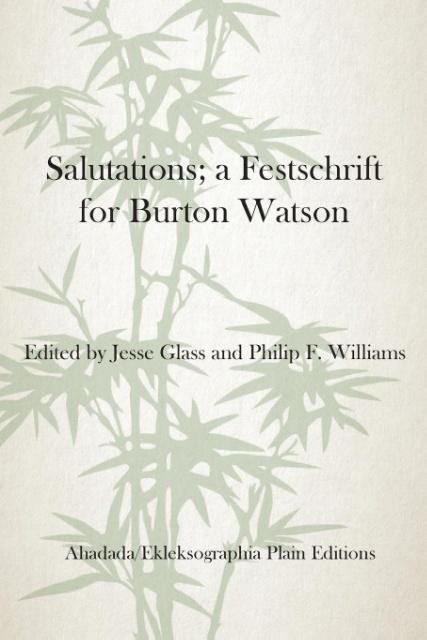 Produktbild: Salutations; a Festschrift for Burton Watson