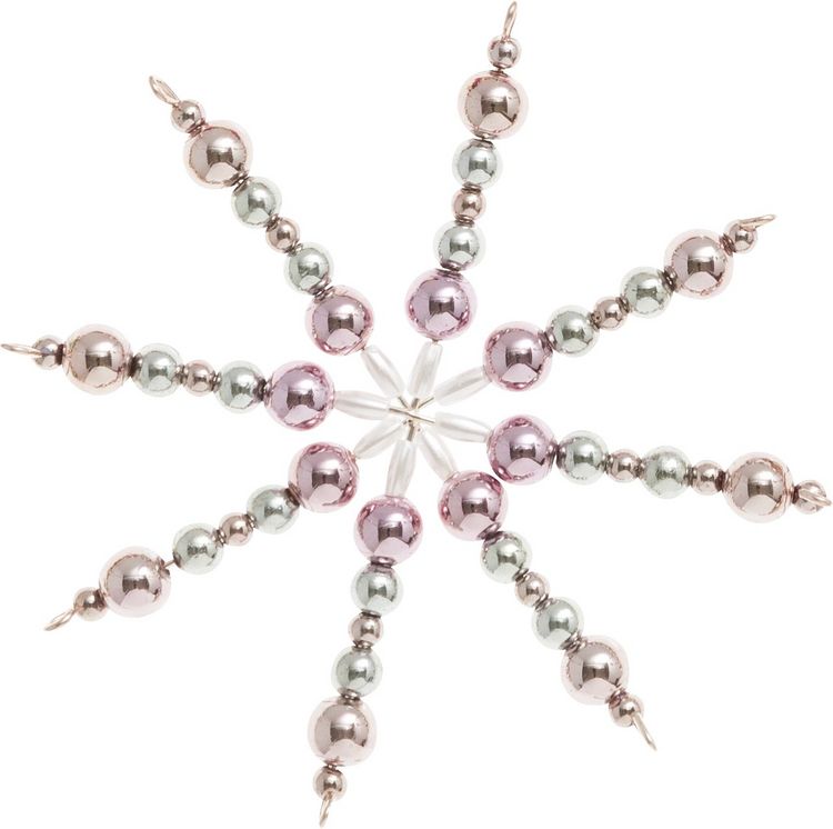 Produktbild: Folia Perlensterne-Set PASTELL, 340-teilig, rosa/gold/t&uuml;rkis/perlwei&szlig;/silber