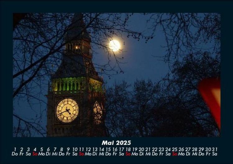 Produktbild: London 2025 Fotokalender DIN A5