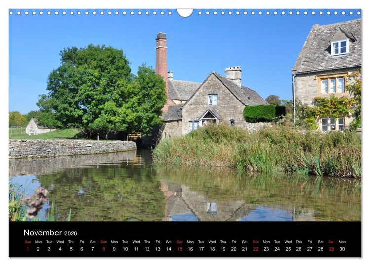 Produktbild: Cotswold Cottages (Wall Calendar 2026 DIN A3 landscape), CALVENDO 12 Month Wall Calendar