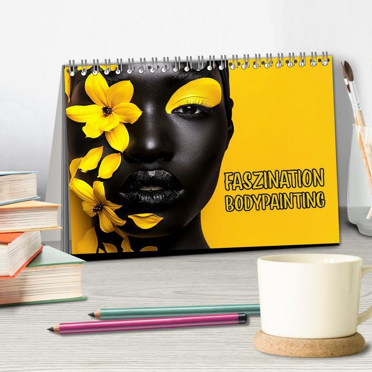 Produktbild: Faszination Bodypainting (Tischkalender 2026 DIN A5 quer), CALVENDO Monatskalender