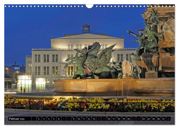 Produktbild: Leipzig Die Sachsenmetropole mit gro&szlig;er Vergangenheit (Wandkalender 2026 DIN A3 quer), CALVENDO Monatskalender