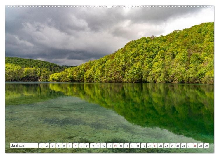 Produktbild: Welterbe in Kroatien - Plitvicer Seen (Wandkalender 2026 DIN A2 quer), CALVENDO Monatskalender