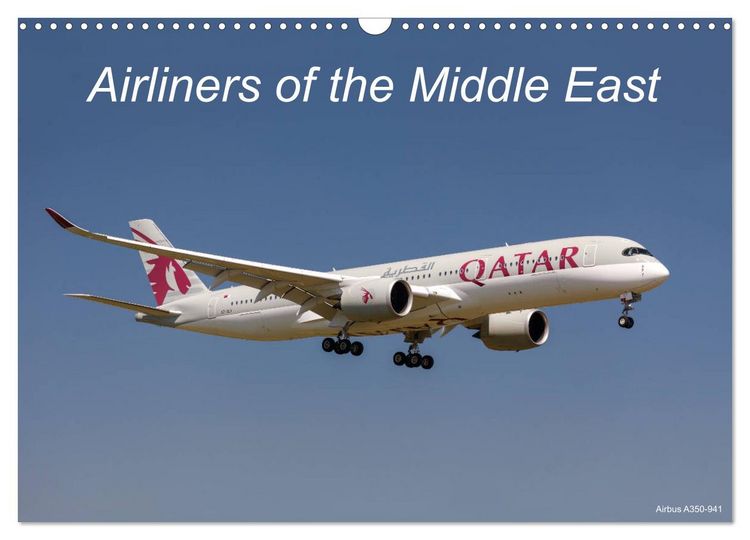 Produktbild: Airliners of the Middle East (Wall Calendar 2026 DIN A3 landscape), CALVENDO 12 Month Wall Calendar