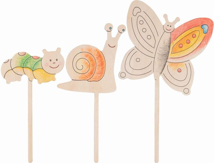 Produktbild: Goki 58349 - Blumenstecker zum Anmalen