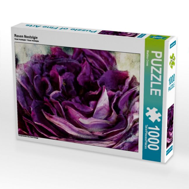 Produktbild: CALVENDO Puzzle Rosen Nostalgie | 1000 Teile Lege-Gr&ouml;&szlig;e 64x48cm Foto-Puzzle f&uuml;r gl&uuml;ckliche Stunden
