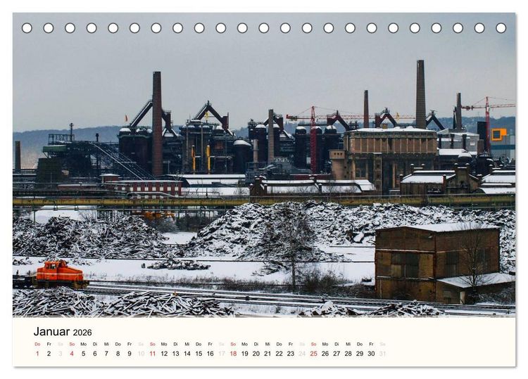 Produktbild: V&ouml;lklingen. Im Schatten des Weltkulturerbes (Tischkalender 2026 DIN A5 quer), CALVENDO Monatskalender