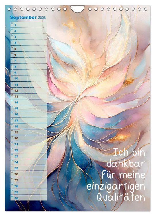 Produktbild: Der feminine Affirmationskalender (Wandkalender 2026 DIN A4 hoch), CALVENDO Monatskalender