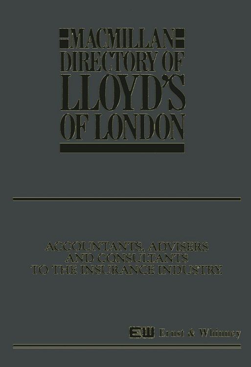 Produktbild: Macmillan Directory of Lloyd's of London