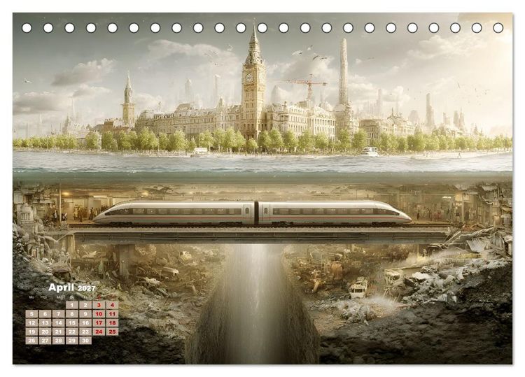 Produktbild: Below (Tischkalender 2027 DIN A5 quer), CALVENDO Monatskalender