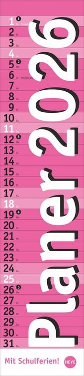 Produktbild: Langplaner, pink 2026