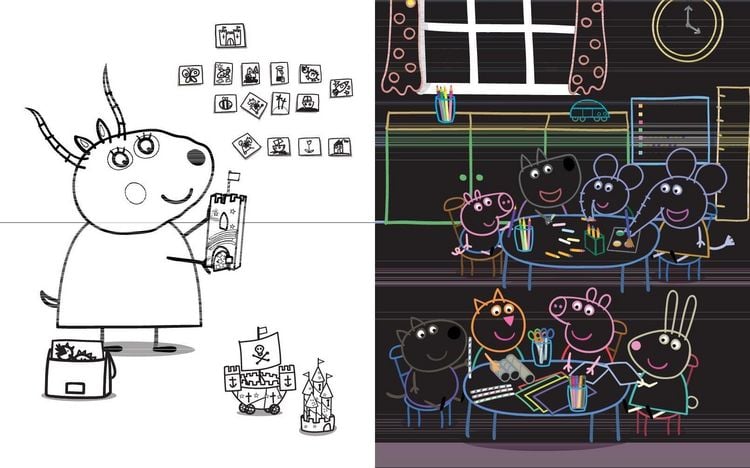 Produktbild: Peppa Pig Mein wutzig-tolles Kritzel-Kratzel-Buch