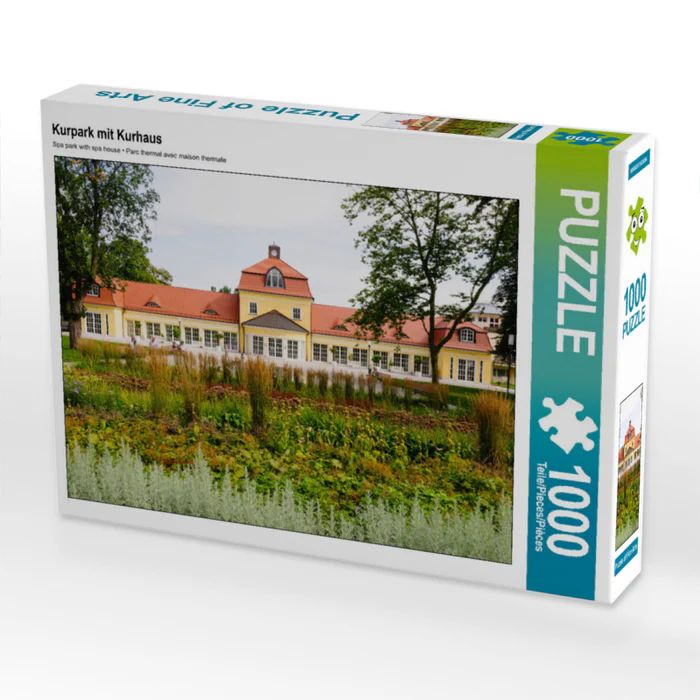 Produktbild: CALVENDO Puzzle Kurpark mit Kurhaus | 1000 Teile Lege-Gr&ouml;&szlig;e 64x48cm Foto-Puzzle f&uuml;r gl&uuml;ckliche Stunden