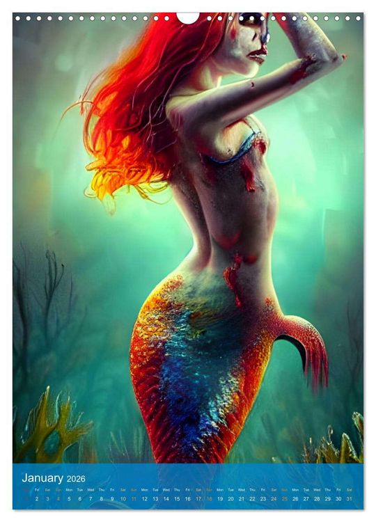 Produktbild: Sirens of the Undead Seas (Wall Calendar 2026 DIN A3 portrait), CALVENDO 12 Month Wall Calendar