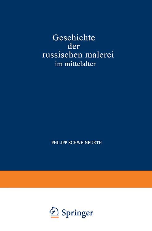 Produktbild: Geschichte der Russischen Malerei im Mittelalter