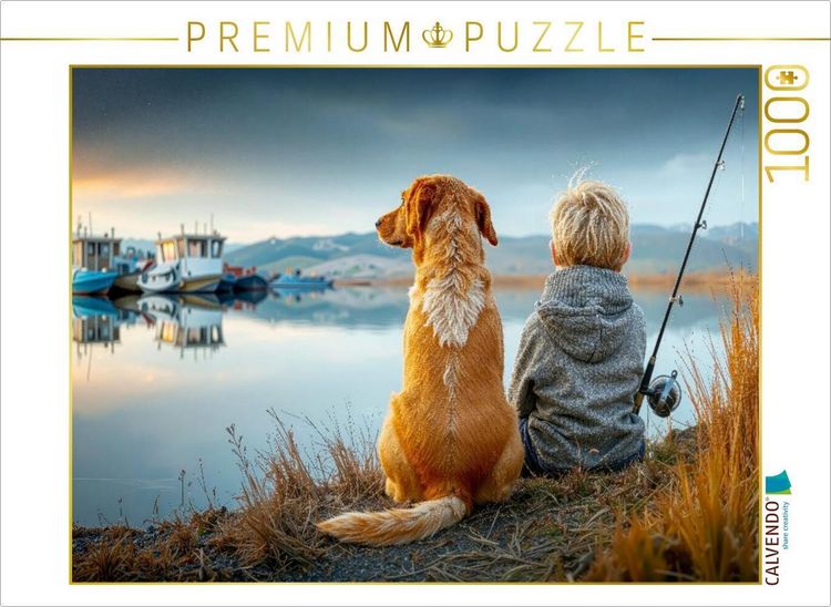 Produktbild: CALVENDO Puzzle Zwei wirkliche Freunde erleben einen besonderen Moment | 1000 Teile Lege-Gr&ouml;&szlig;e 64x48cm Foto-Puzzle f&uuml;r gl&uuml;ckliche Stunden