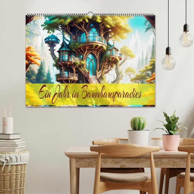 Produktbild: Ein Jahr im Baumhausparadies (Wandkalender 2026 DIN A2 quer), CALVENDO Monatskalender