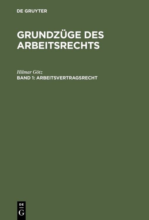 Produktbild: Arbeitsvertragsrecht