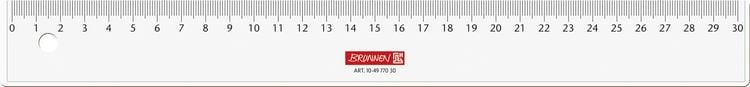 Produktbild: Brunnen Lineal 30cm glasklar