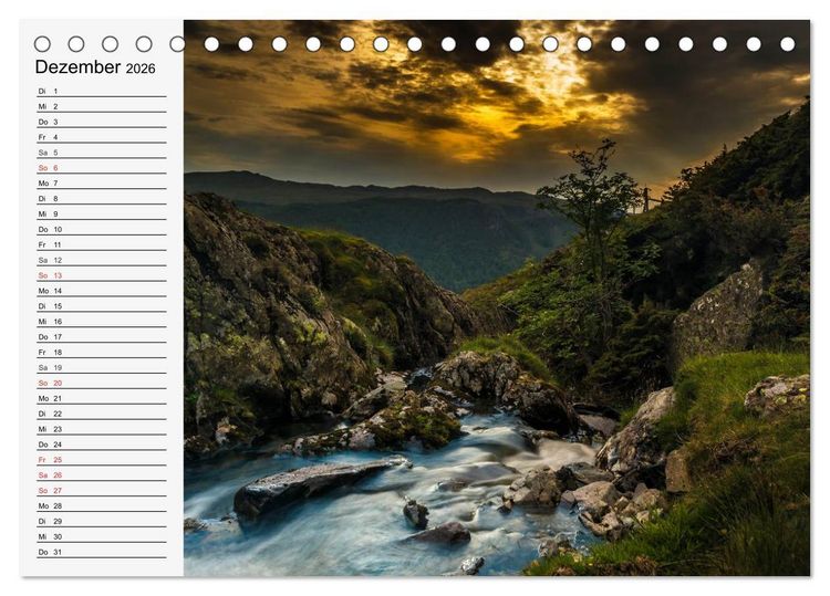 Produktbild: Wildwasser. Gebirgsb&auml;che und Wasserf&auml;lle (Tischkalender 2026 DIN A5 quer), CALVENDO Monatskalender
