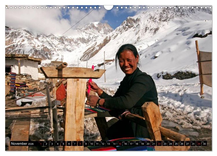 Produktbild: Nepal - Jomsom Trek (Wandkalender 2026 DIN A3 quer), CALVENDO Monatskalender
