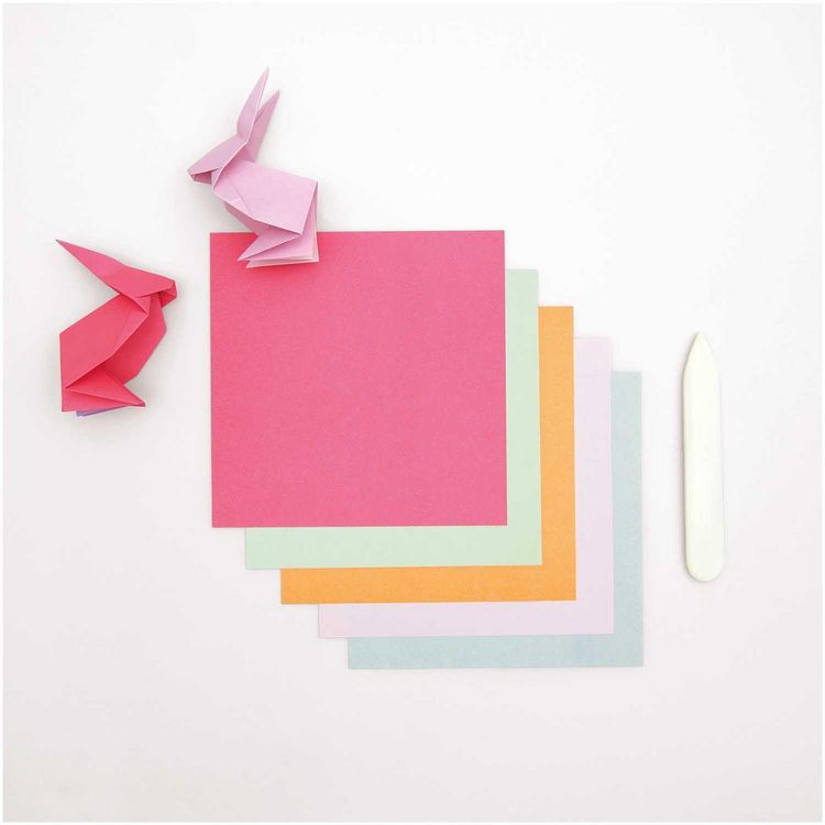 Produktbild: Origami Duo Color, Pastel MIX, 15 x 15 cm, 100 Blatt