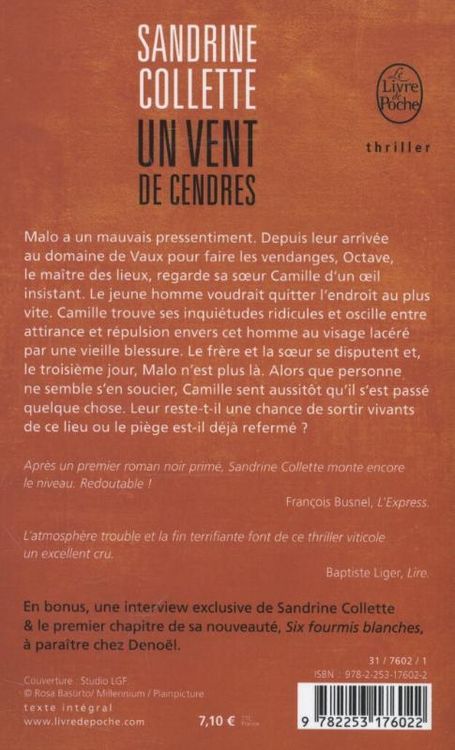 Produktbild: Un vent de cendres