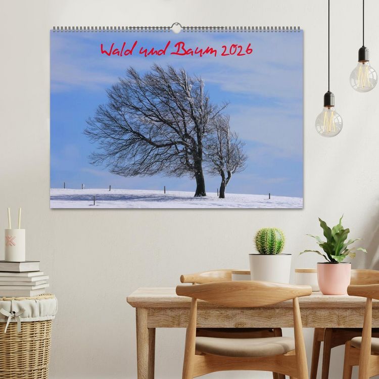 Produktbild: Wald und Baum 2026 (Wandkalender 2026 DIN A2 quer), CALVENDO Monatskalender