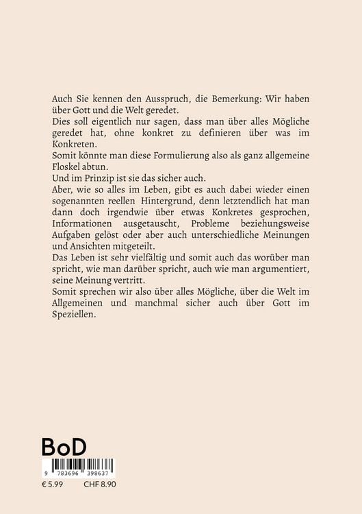 Produktbild: Gott und die Welt