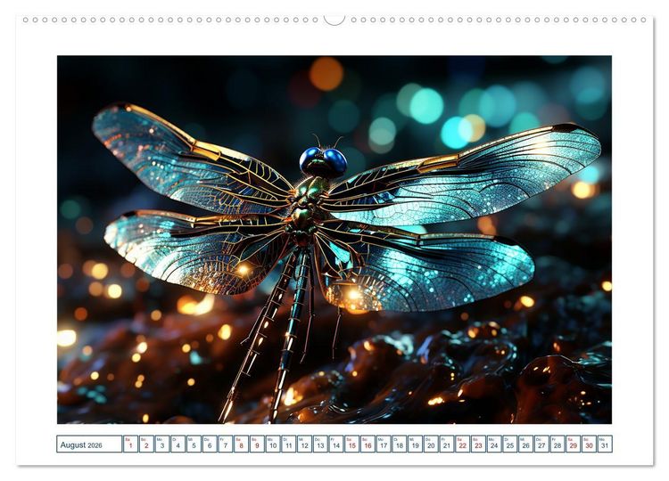 Produktbild: Magische Insekten (hochwertiger Premium Wandkalender 2026 DIN A2 quer), Kunstdruck in Hochglanz