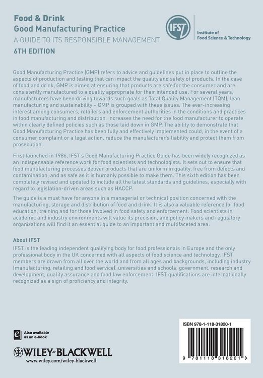 Produktbild: Food and Drink - Good Manufacturing Practice