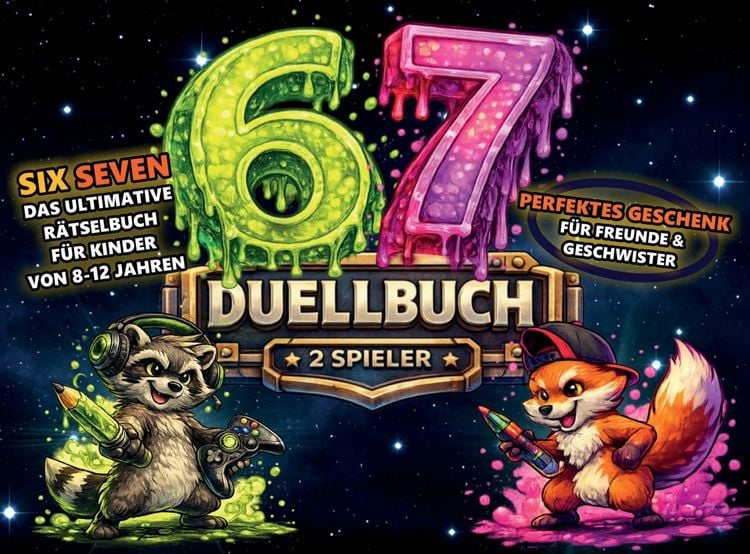 Produktbild: Six vs Seven - Das 67 Duellbuch f&uuml;r 2 Spieler