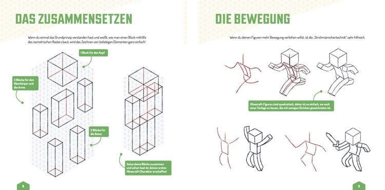 Produktbild: Das inoffizielle Minecraft-Zeichenbuch