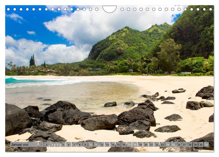 Produktbild: Kauai - Einmal Paradies und zur&uuml;ck (Wandkalender 2026 DIN A4 quer), CALVENDO Monatskalender