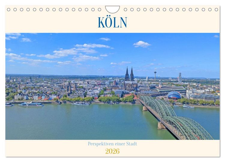 Produktbild: K&ouml;ln Perspektiven einer Stadt (Wandkalender 2026 DIN A4 quer), CALVENDO Monatskalender