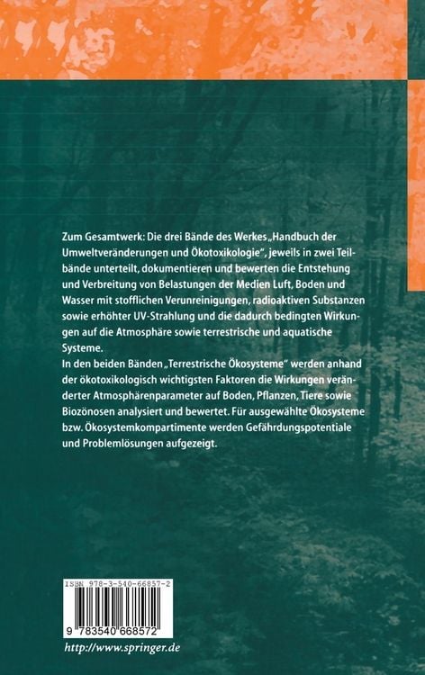 Produktbild: Handbuch der Umweltver&auml;nderungen und &Ouml;kotoxikologie